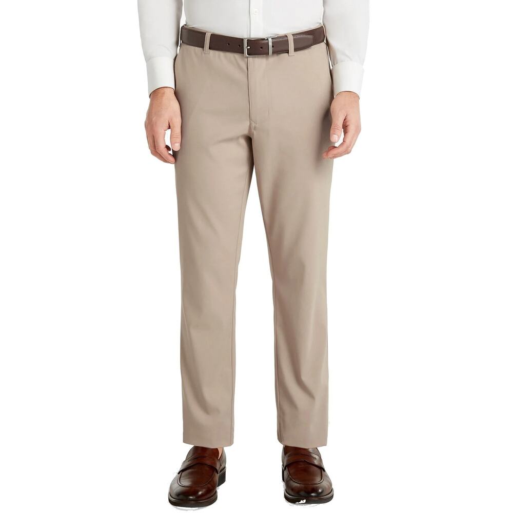 Mizzen‎ + Main Men's Khaki Baron Trim Fit Stretch Chino Pants - Size 30 x 32